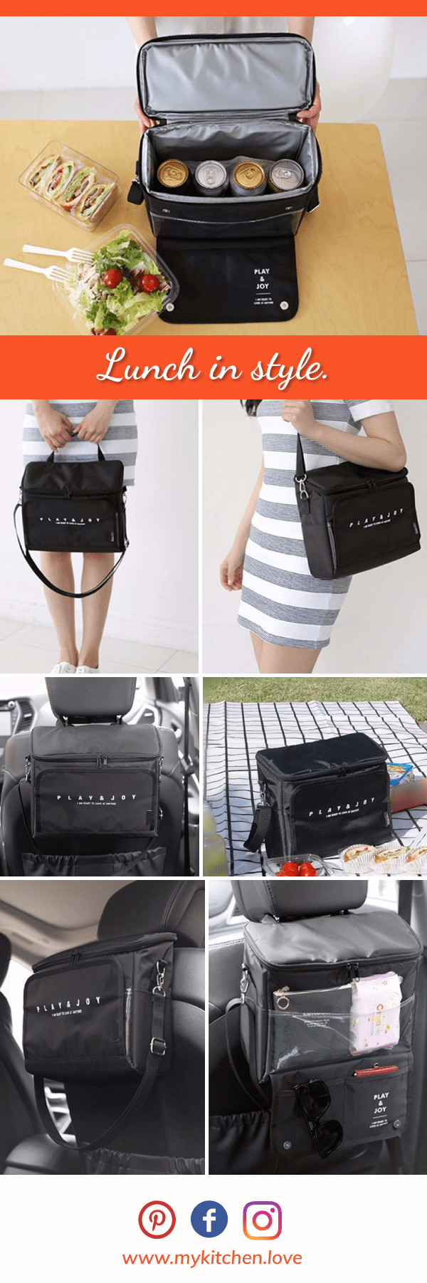 Premium Black Cooler Bag