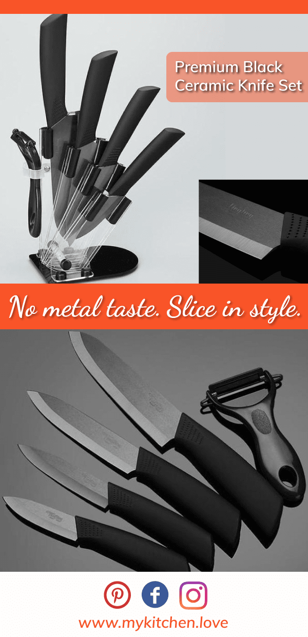 Premium Black Ceramic Knife Set