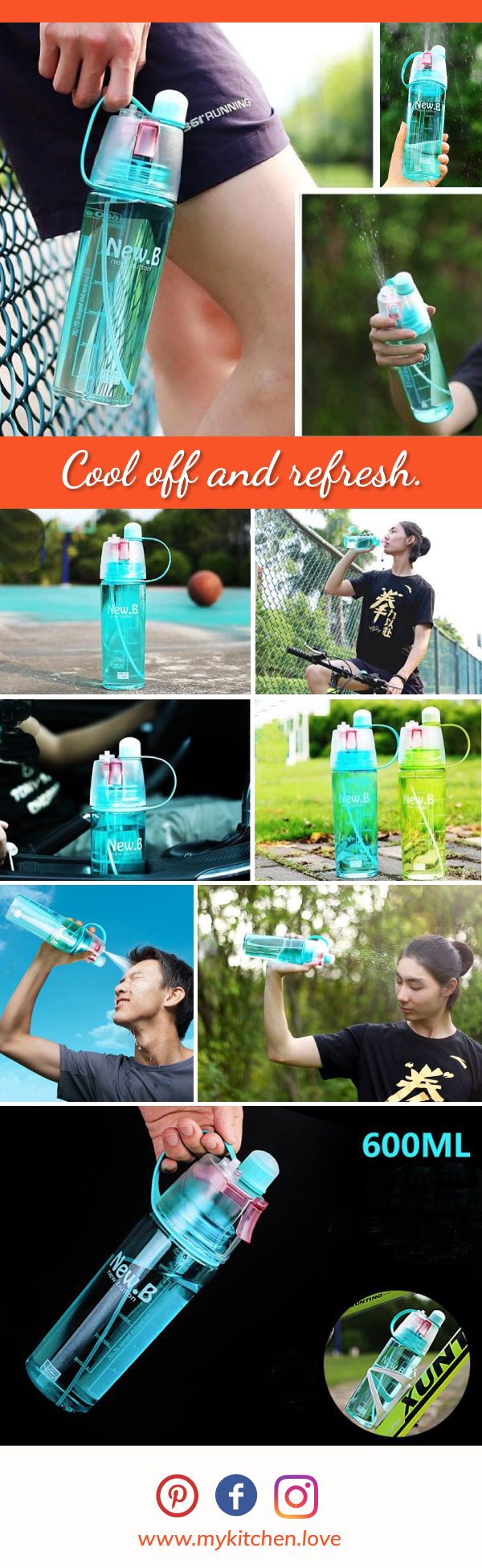 Exclusive Spray Sports Water Bottle