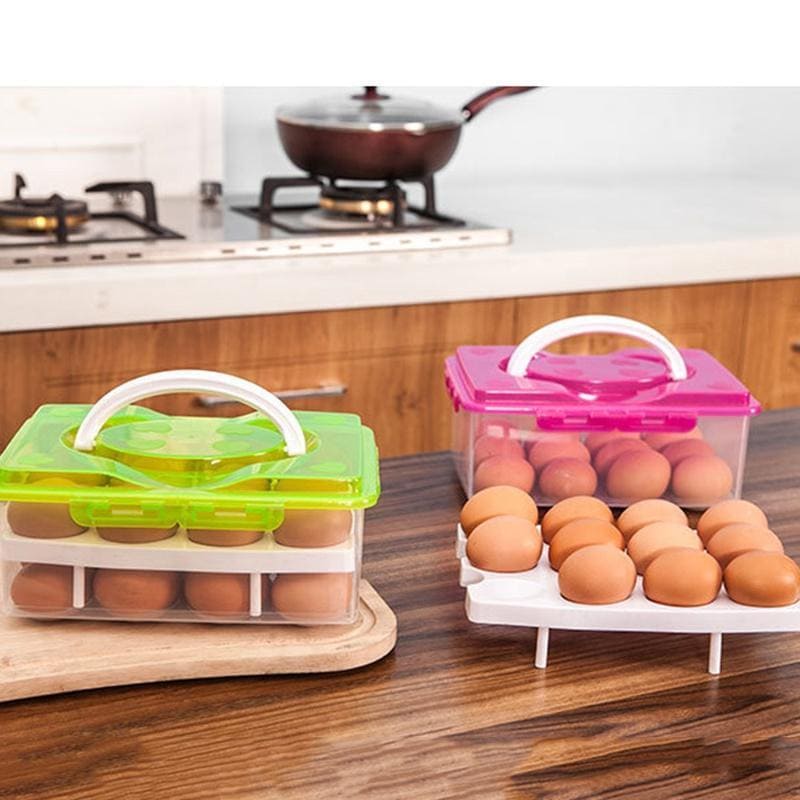 Deluxe Double Layered Egg Container