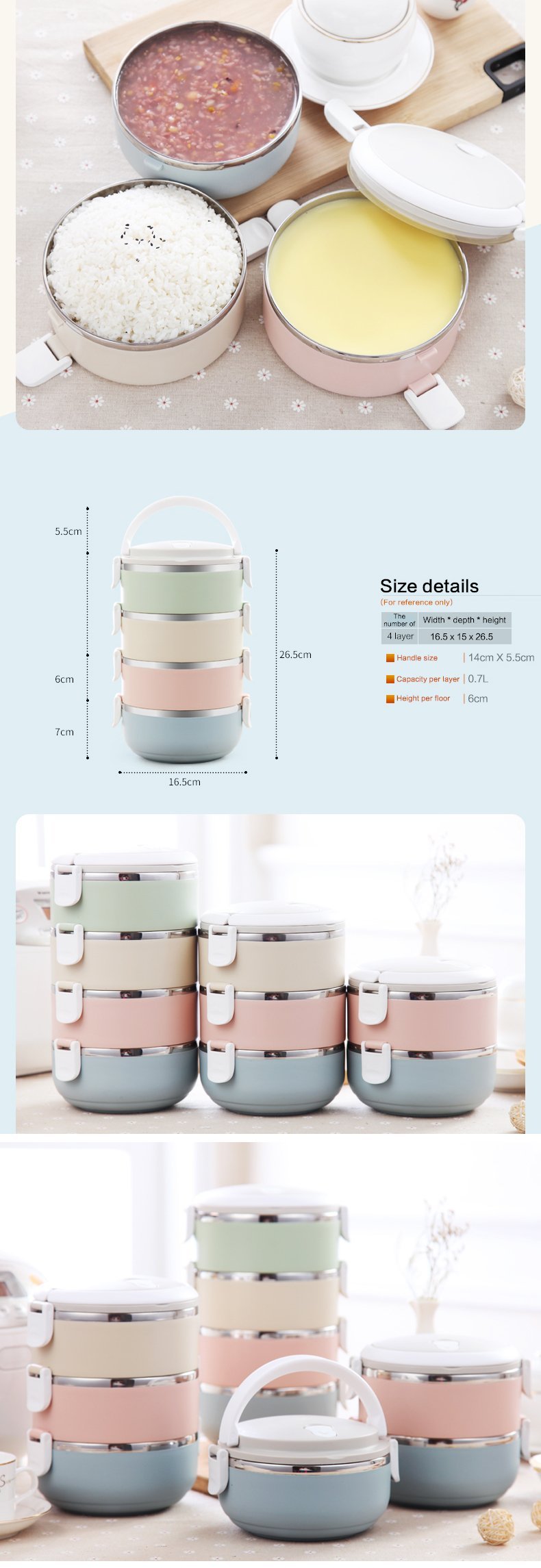 Premium Steel Food Containers